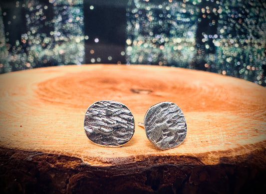 Sterling Silver Stud Earrings - BARK