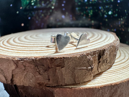 Sterling Silver Studs - Small heart