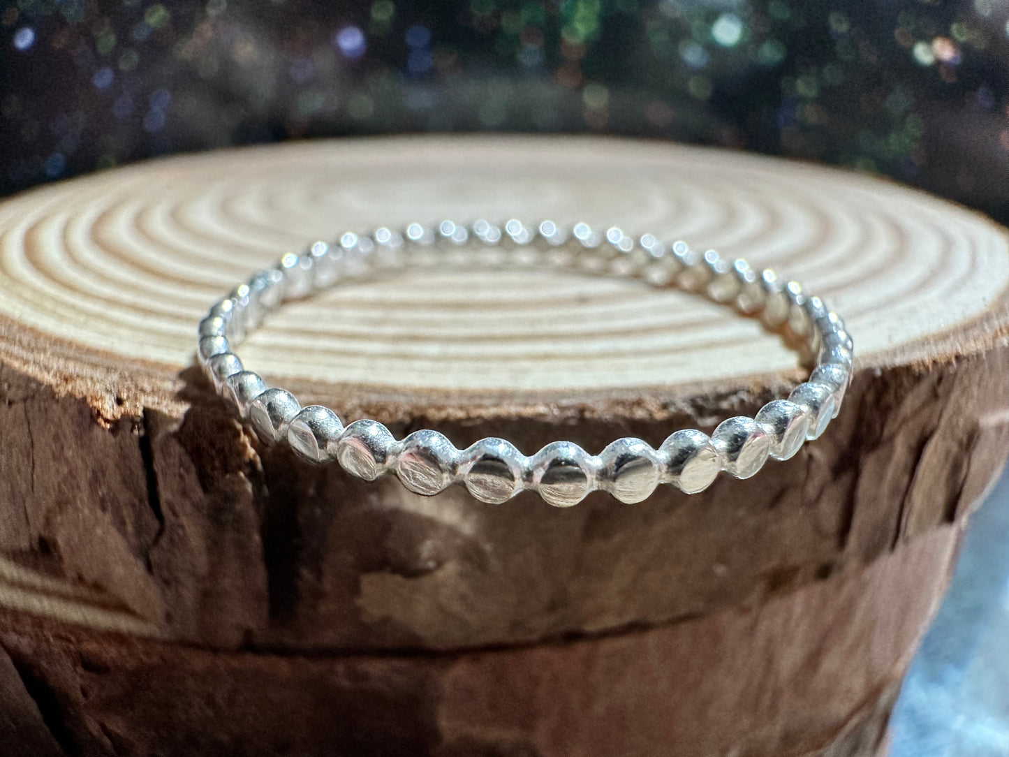 Sterling Silver Ring - Flat Bead