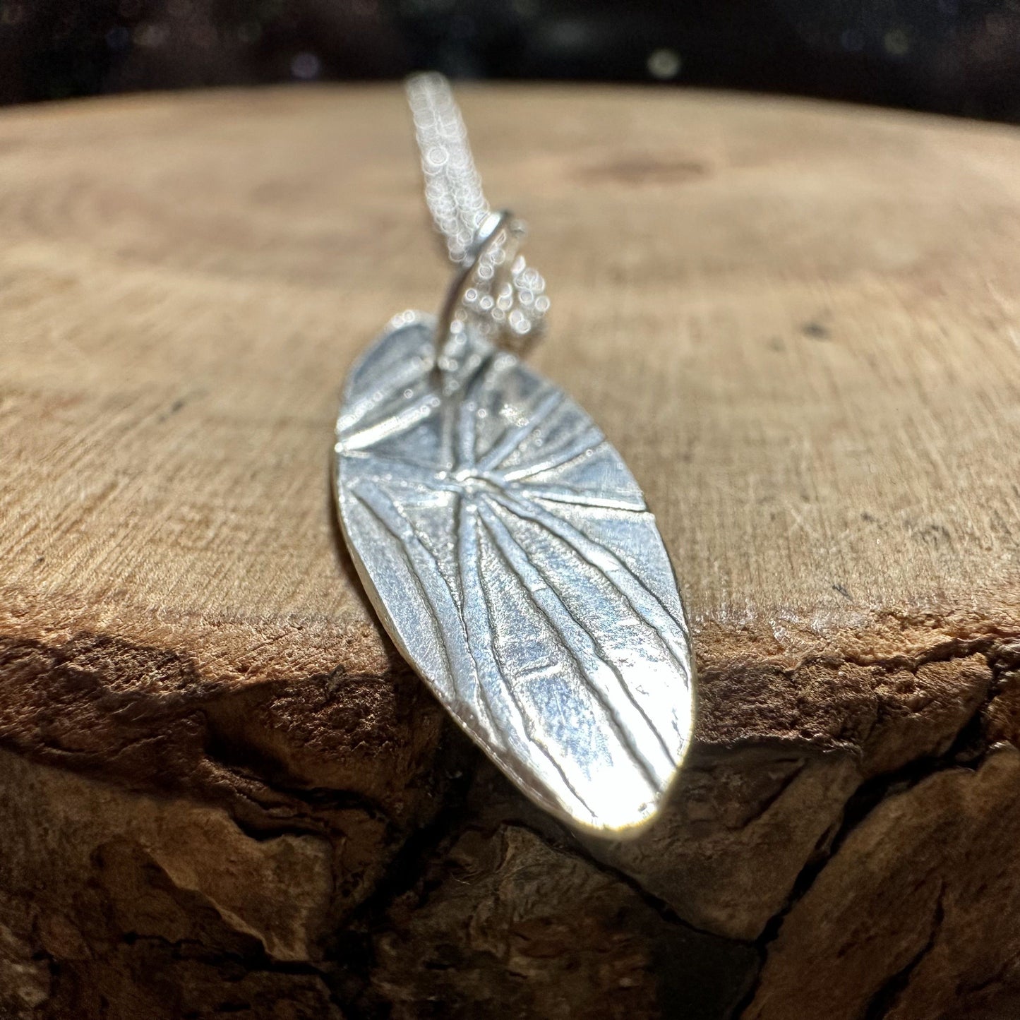 Handmade Sterling Silver Pendant - LEAF