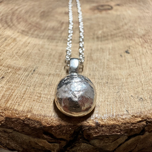 Handmade Sterling Silver Pendant - PEARL